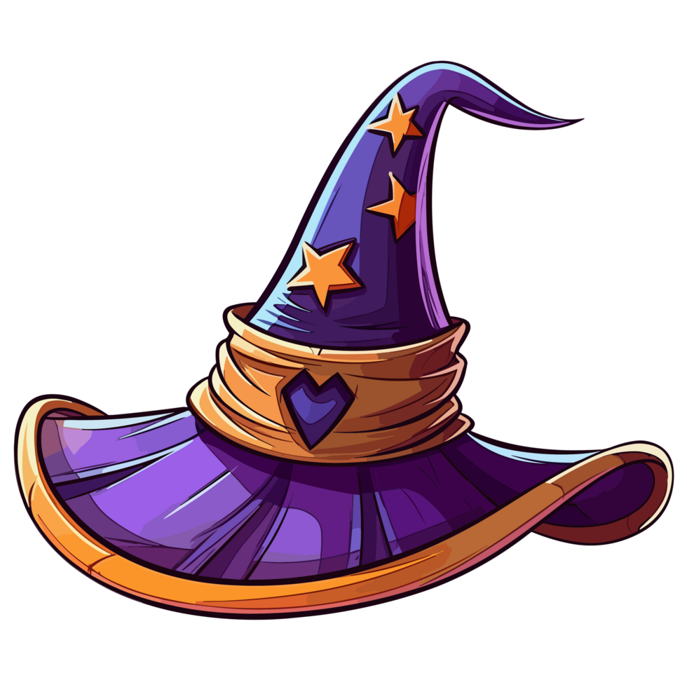 Halloween strega cappello - ai generato png