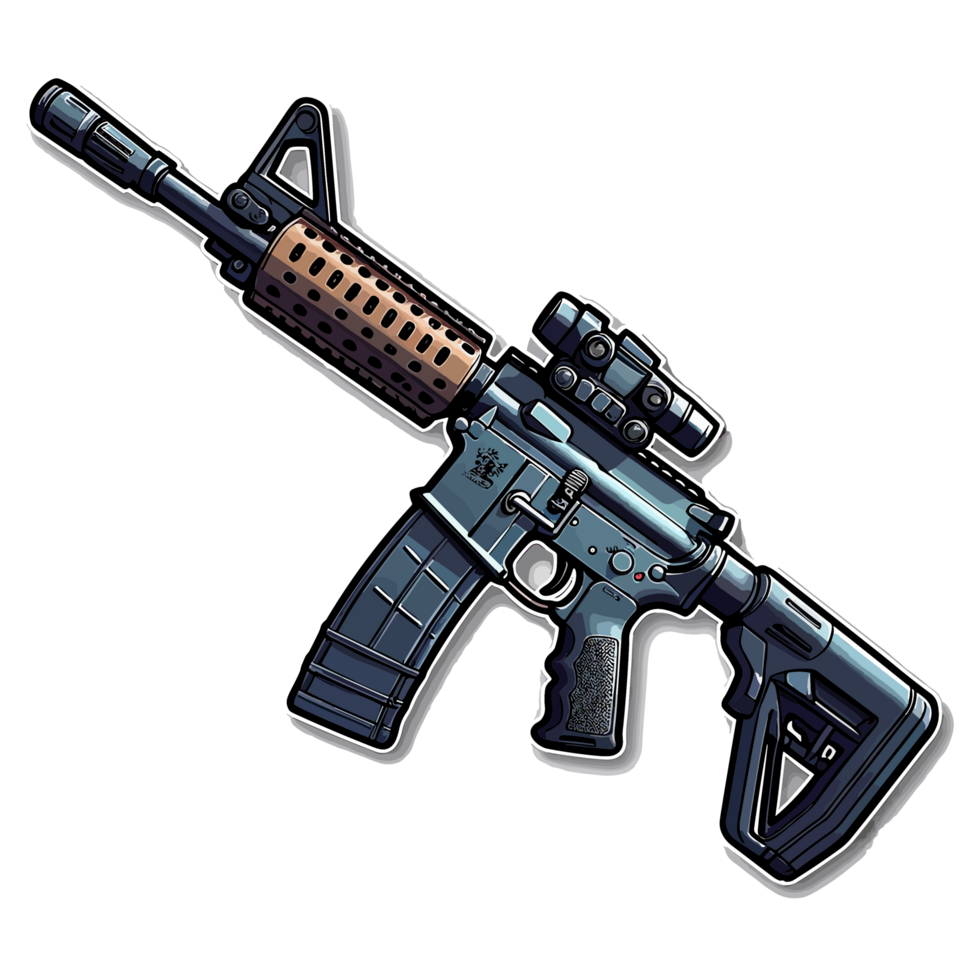 Colorful Gun - png