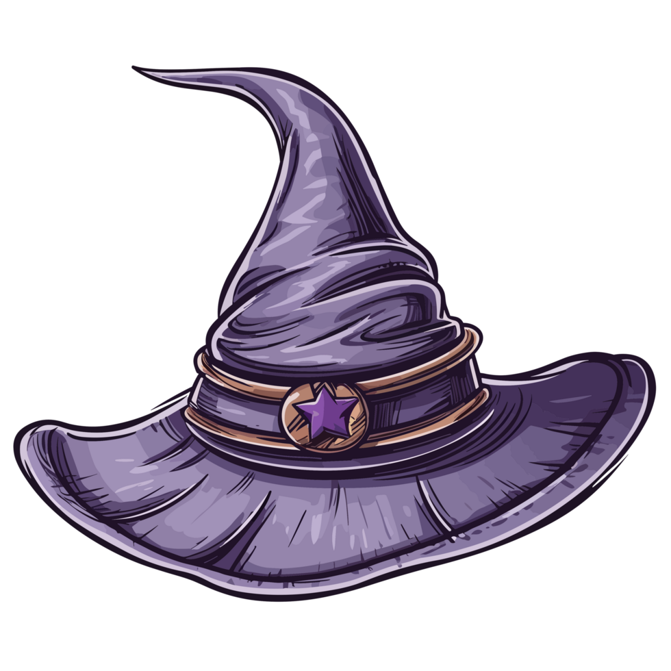 Halloween Witch Hat - png