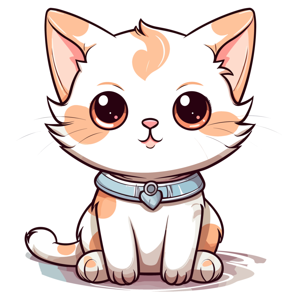 Lovely Cat - Kawaii Style - png