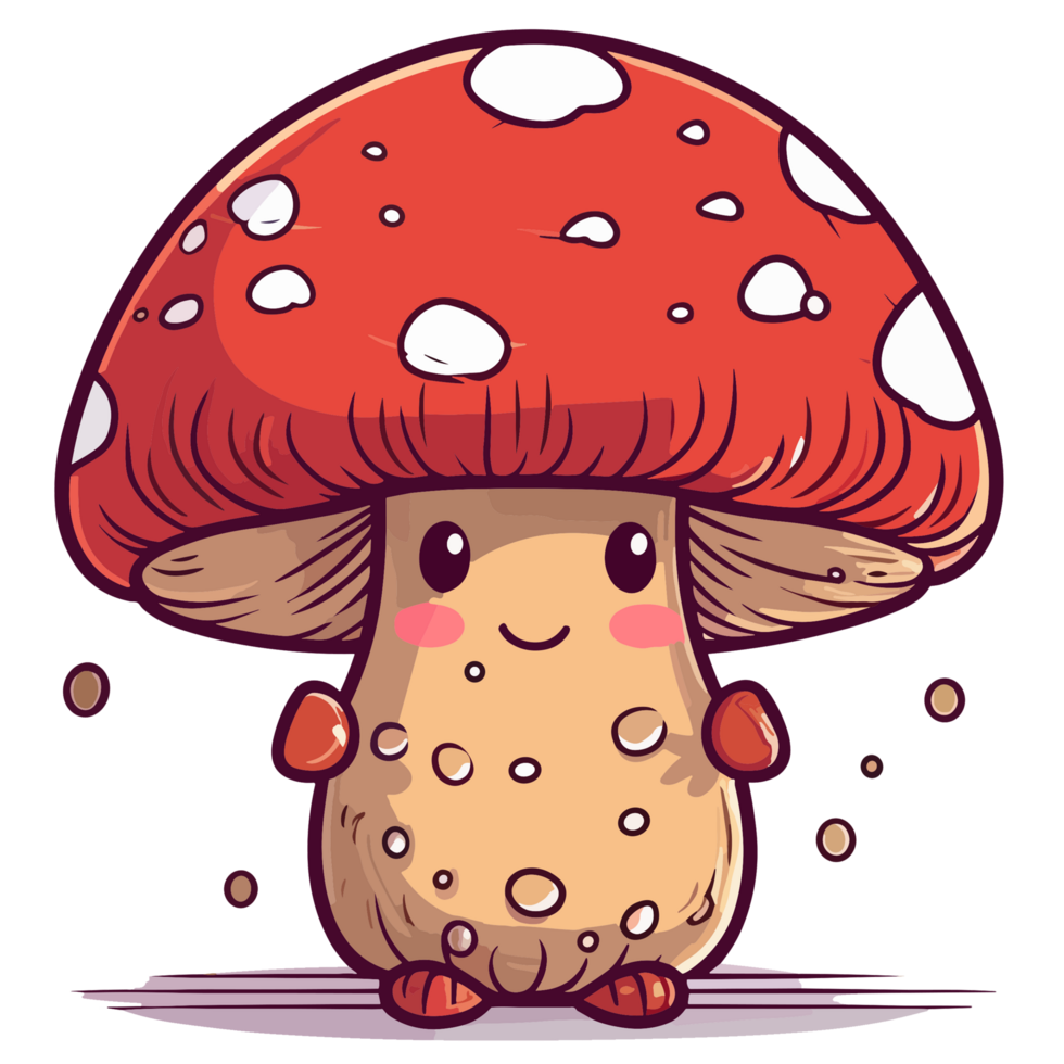 Kawaii Style Mushroom 24477601 PNG