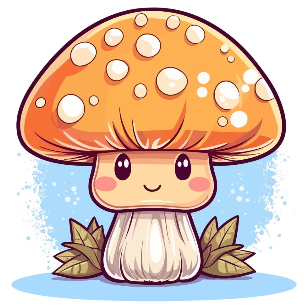 Kawaii Style Mushroom 24477671 PNG