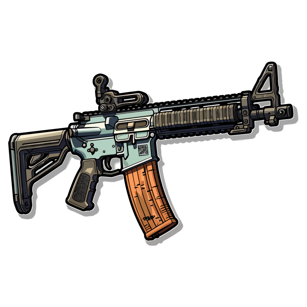 Colorful Gun - png