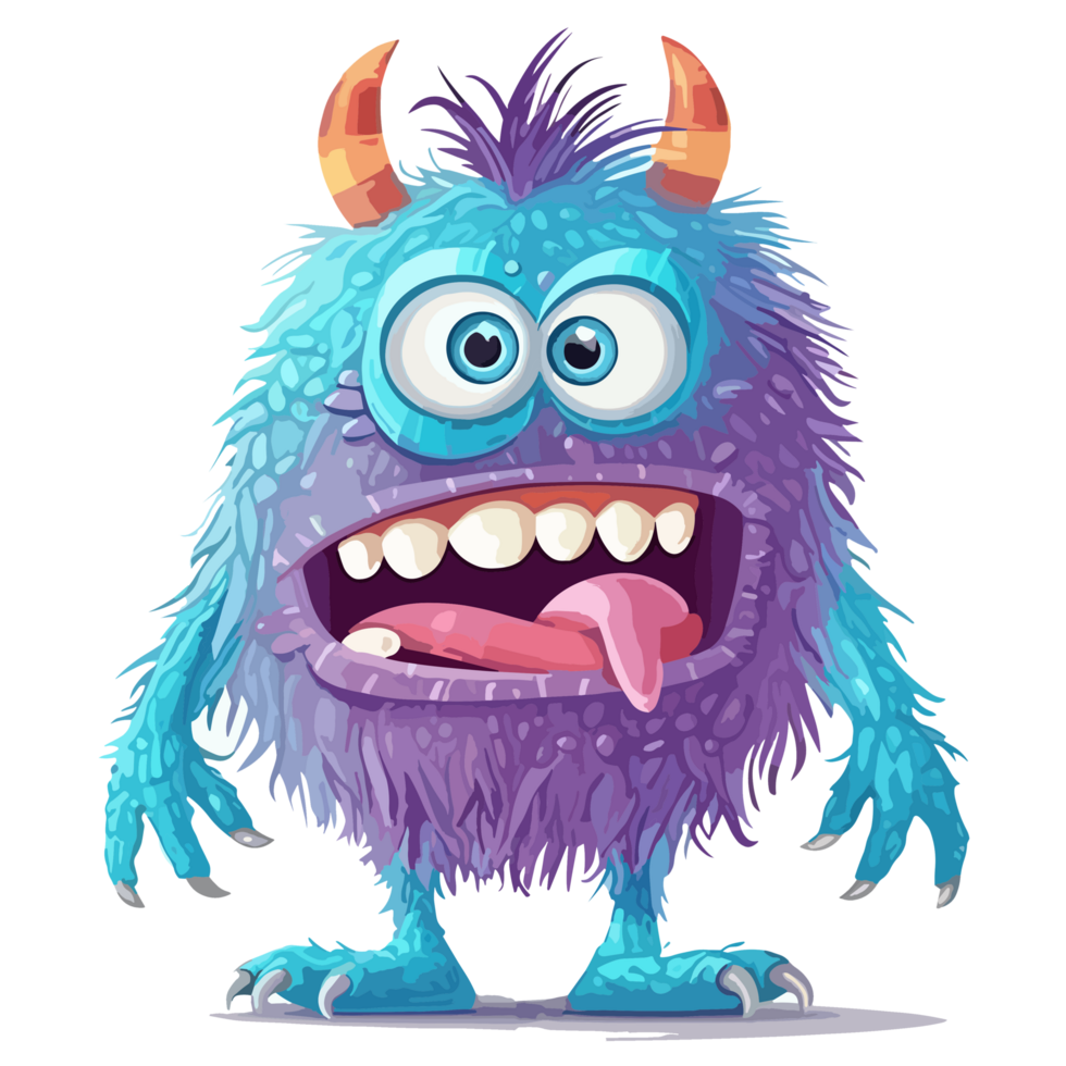 kawaii monster - ai gegenereerd png