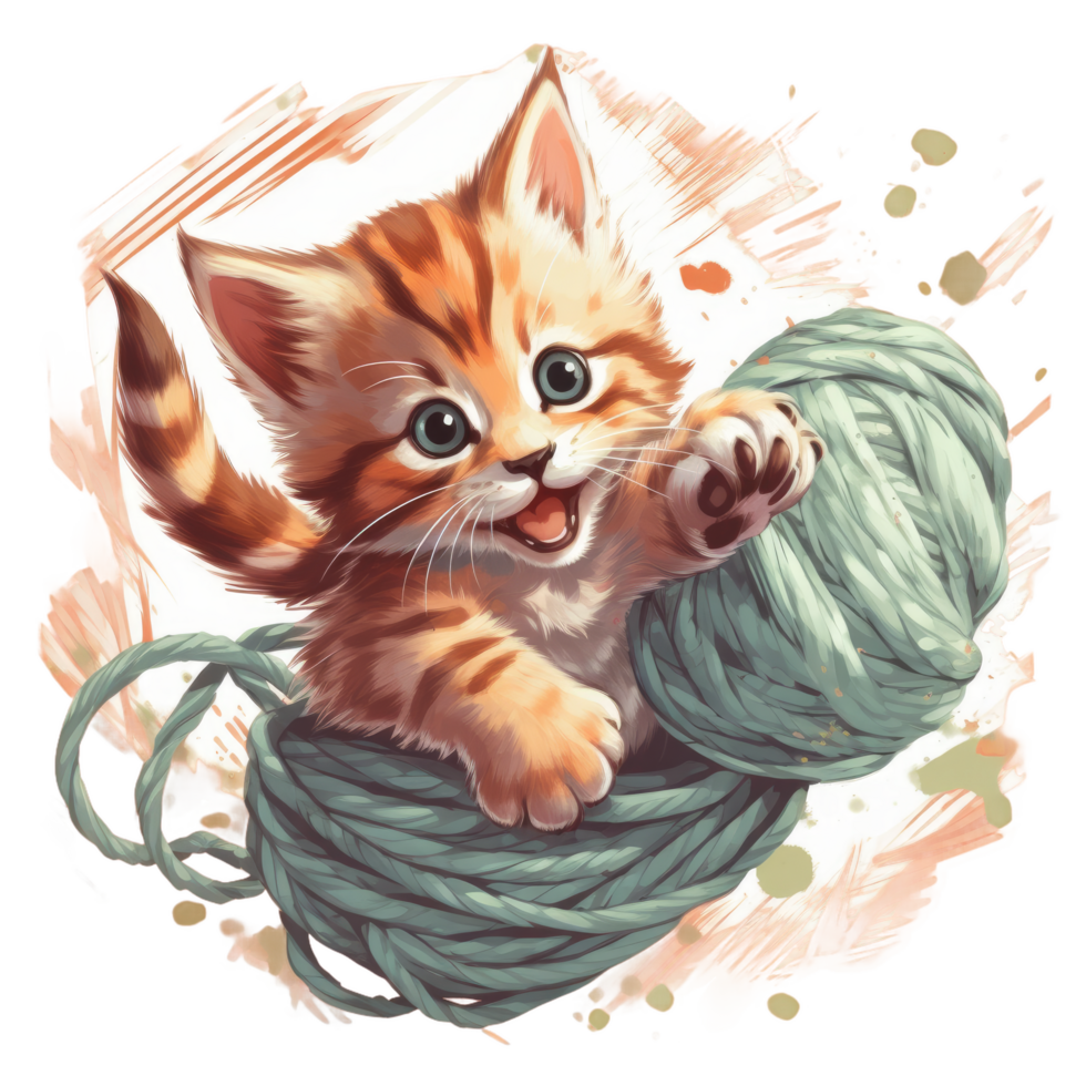 Cute And Adorable Baby Cat - Ai Generated 24477777 PNG