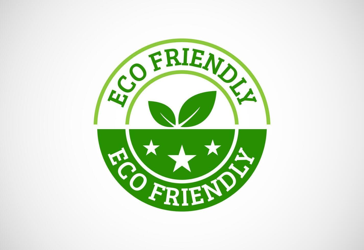 Eco friendly icon. Eco friendly and organic labels sign. Healthy natural product label design vector illustration