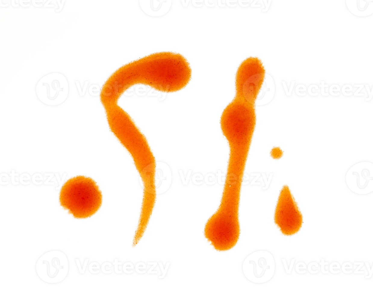 Set of hot tomato sauce stroke isolated png