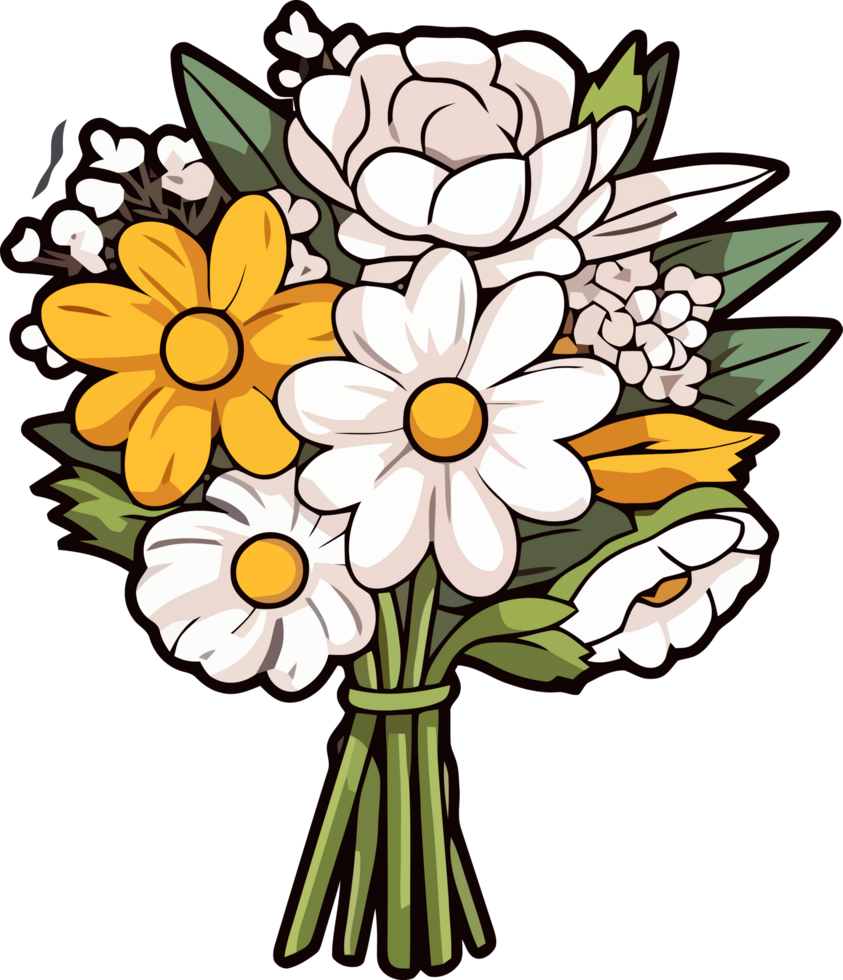 caprichoso Primavera floral ramalhete png