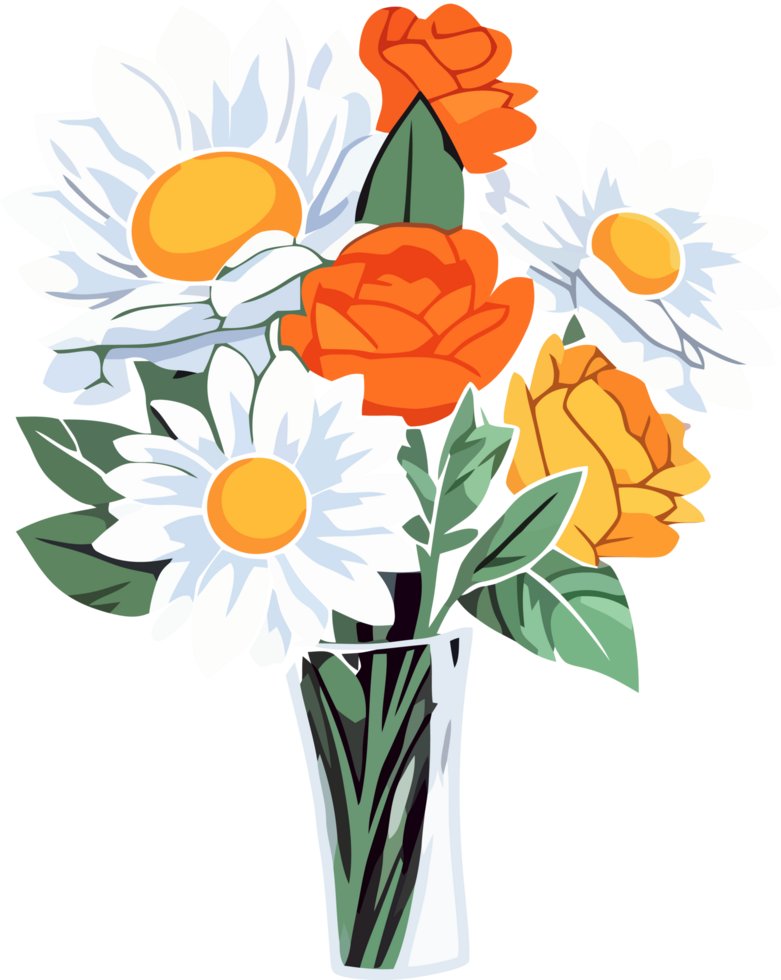 Delicate Bouquet of Fresh Spring Flowers png