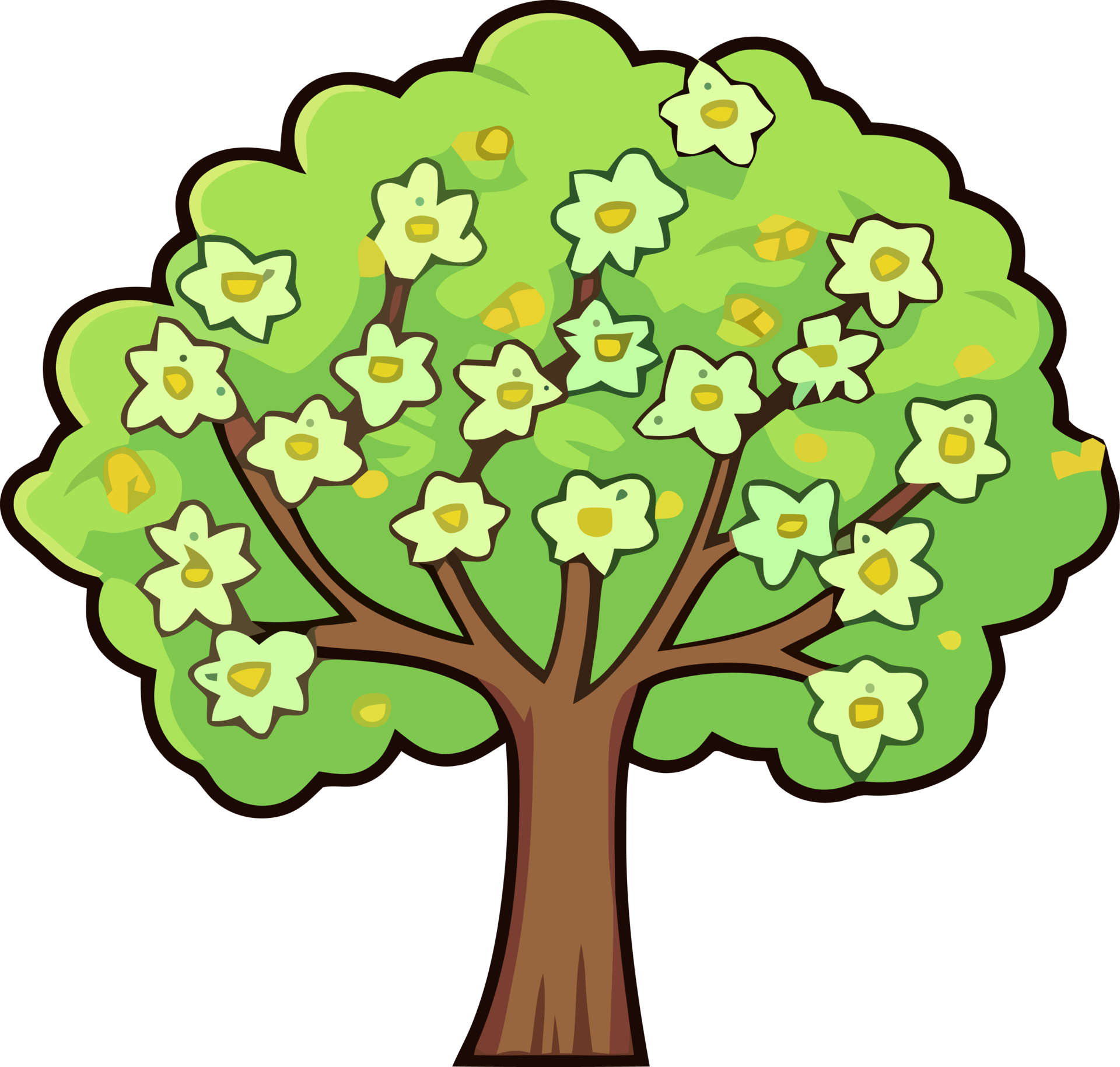 Green Spring Tree Art, Capturing the Season Beauty 24478250 PNG