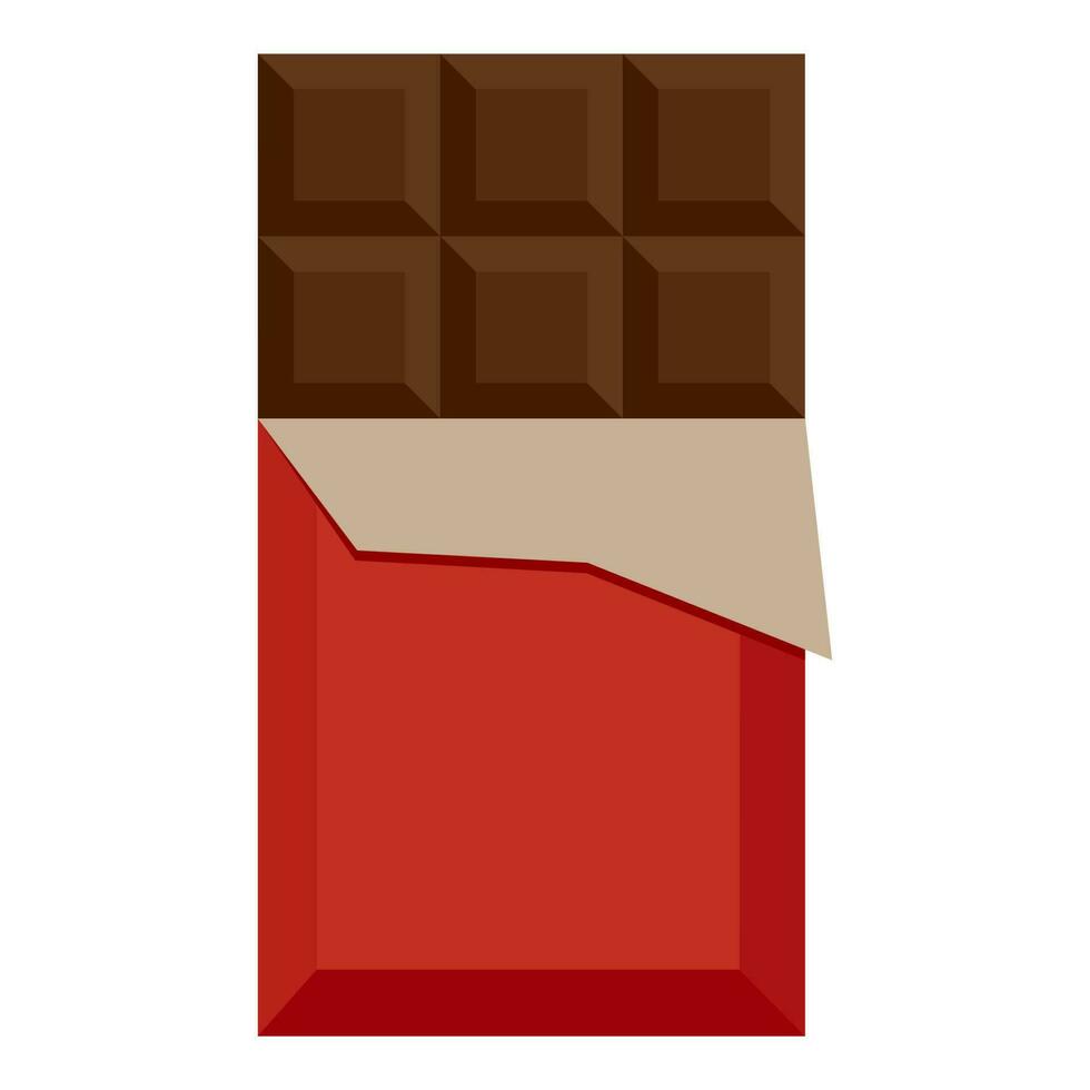 chocolate stick red wrapped vector
