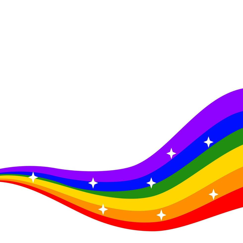 rainbow colors pride wave vector