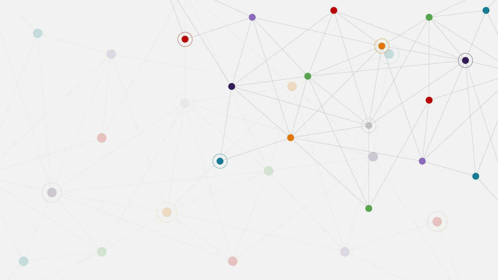 Science and technology concept with polygonal background and connecting dots lines. Digital communication technology and global network connection. Vector illustration.