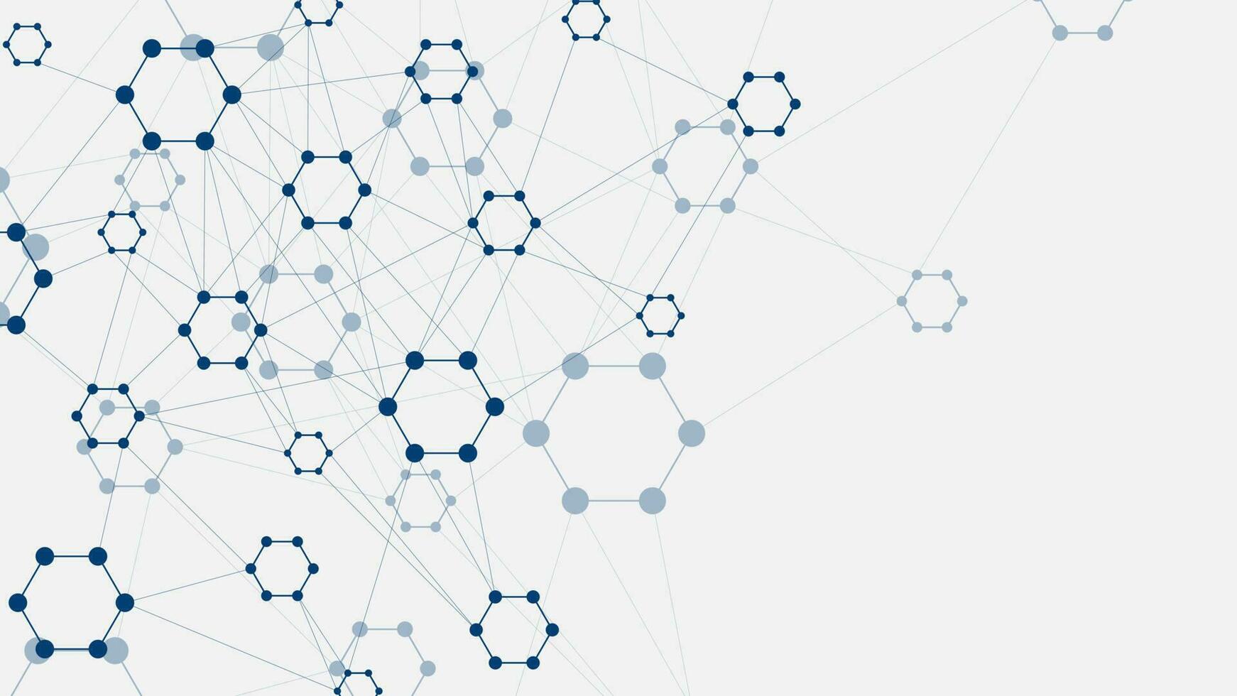 hexágonos formas molecular estructura antecedentes. genético investigación, químico ingeniería. médico innovación, química, Ciencias y tecnología antecedentes. vector ilustración.