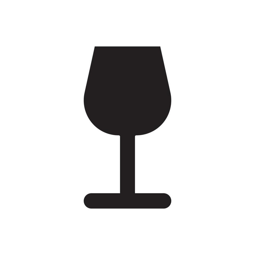 drinking glass icon vector