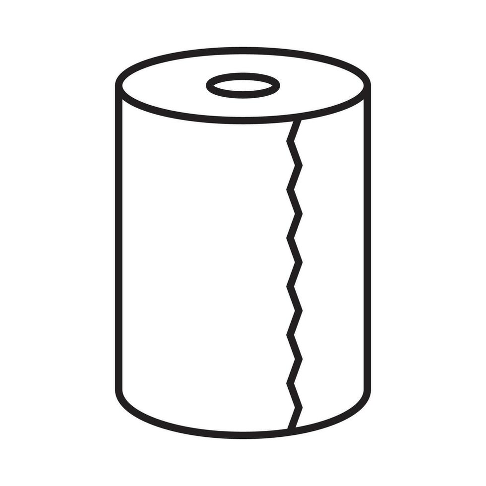 toilet paper icon vector