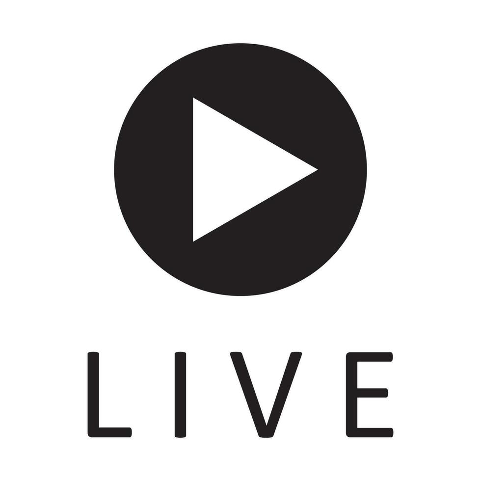 live broadcast icon vector