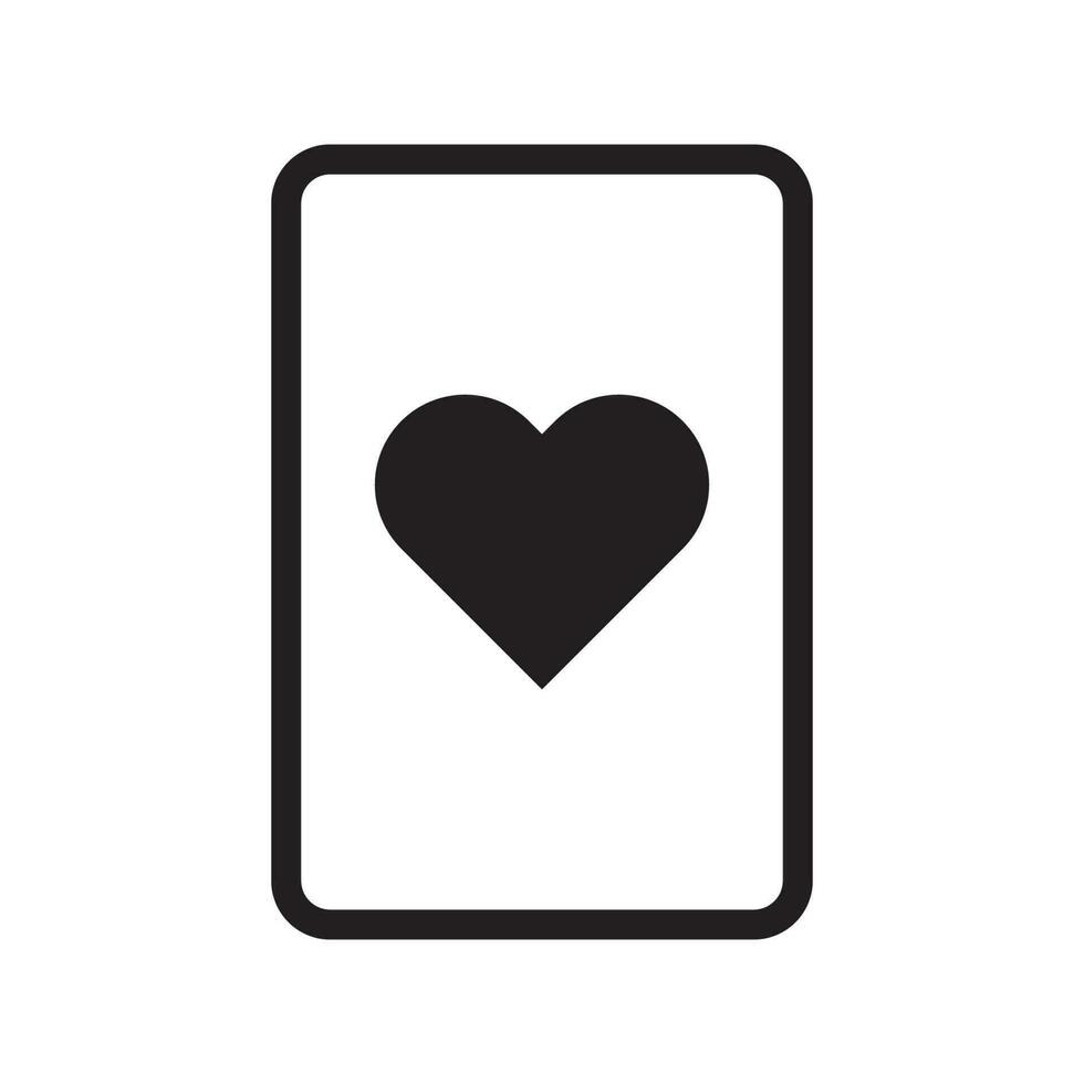 playing card icon vector