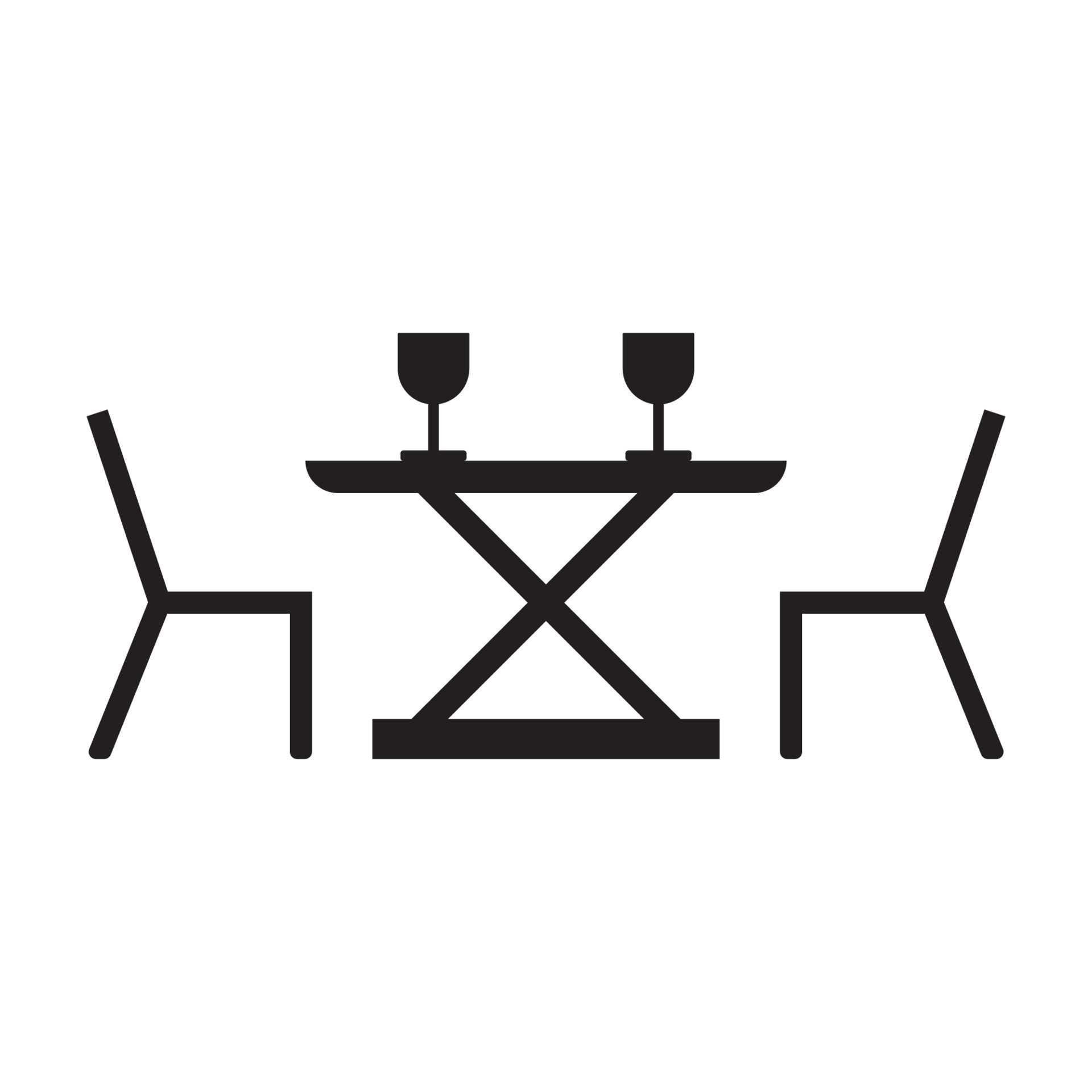 restaurant table icon vector 24478547 Vector Art at Vecteezy