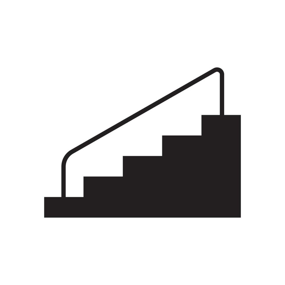 escalera icono vector