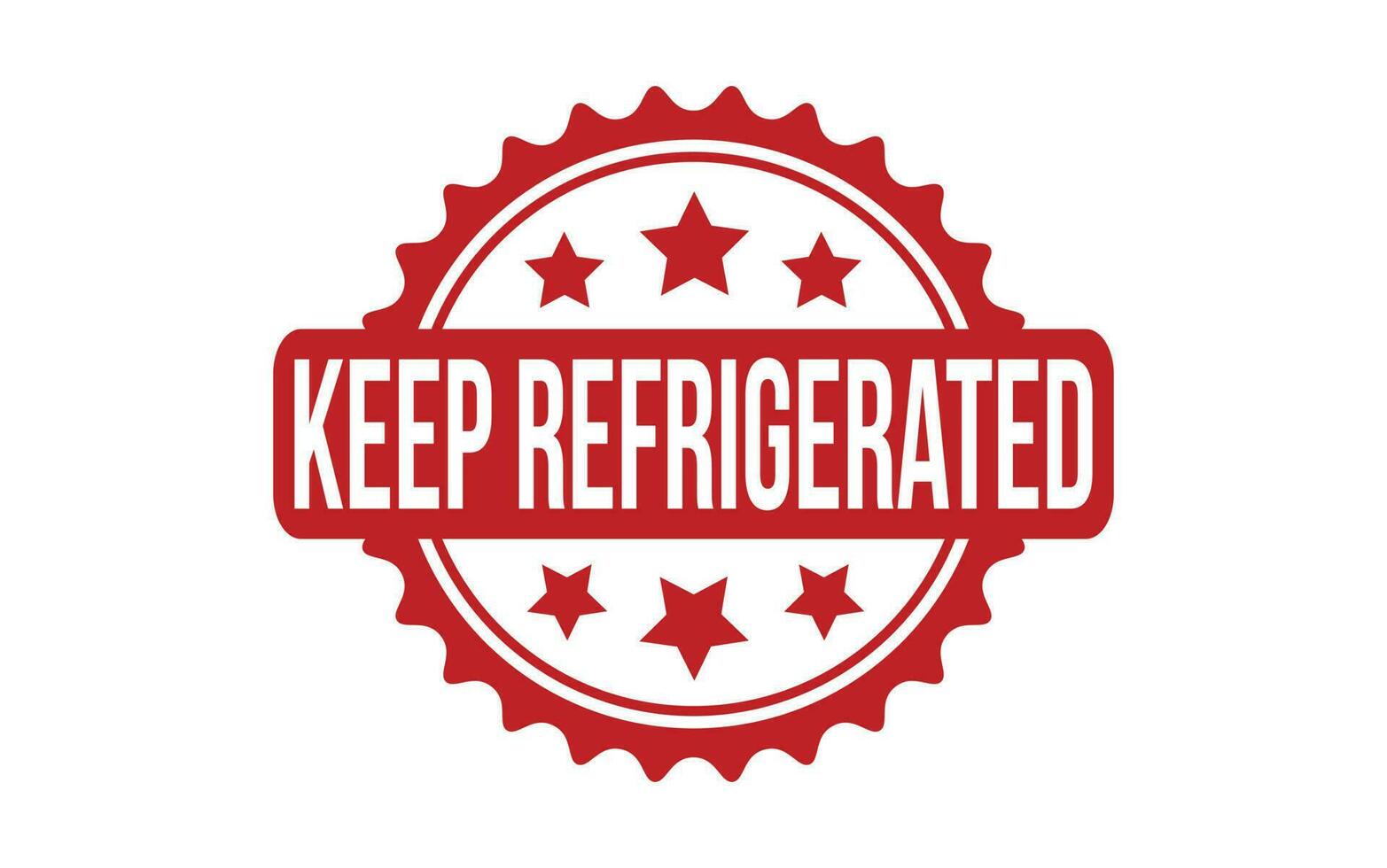 Keep Refrigerated rubber grunge stamp seal vector