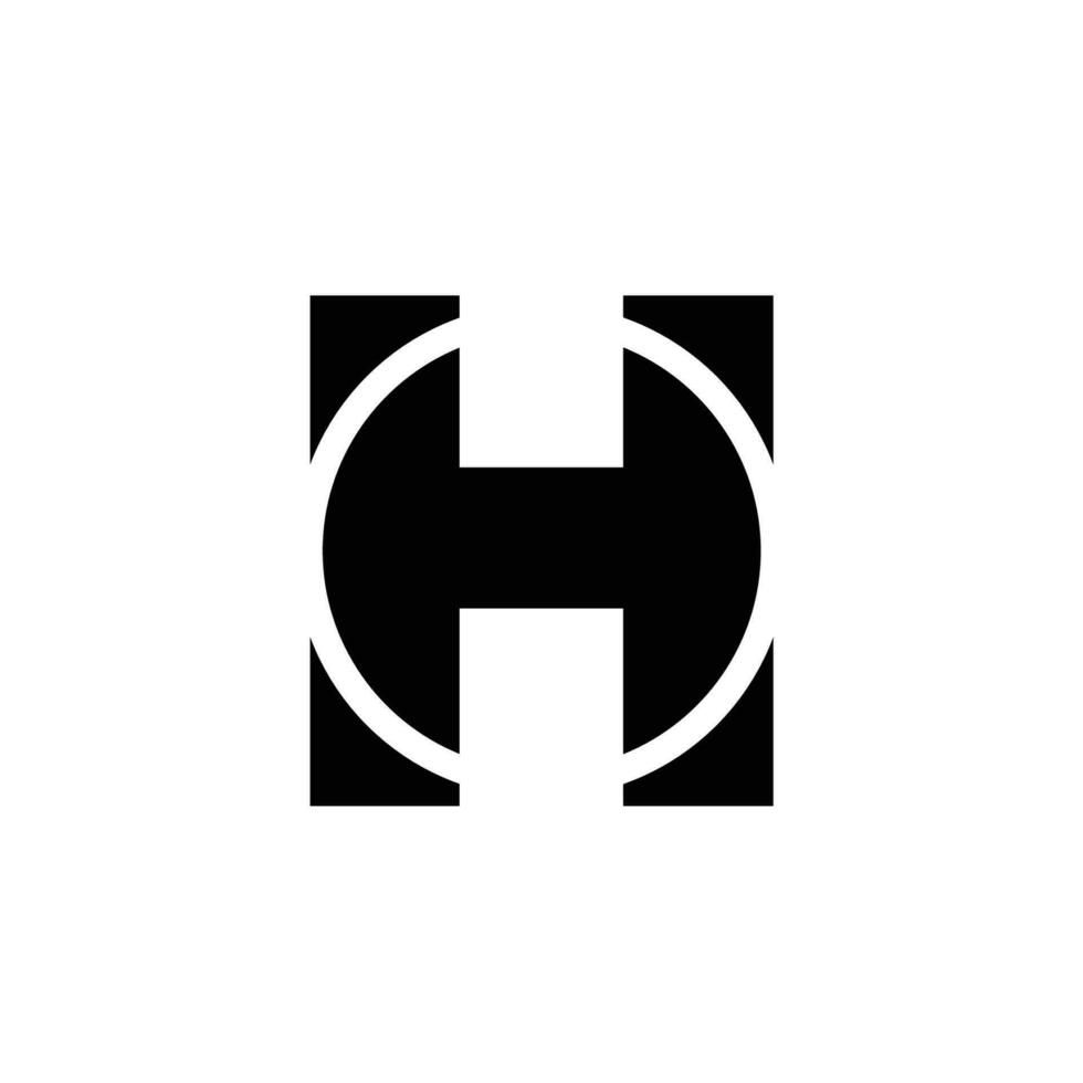 h logo letter design symbol vector