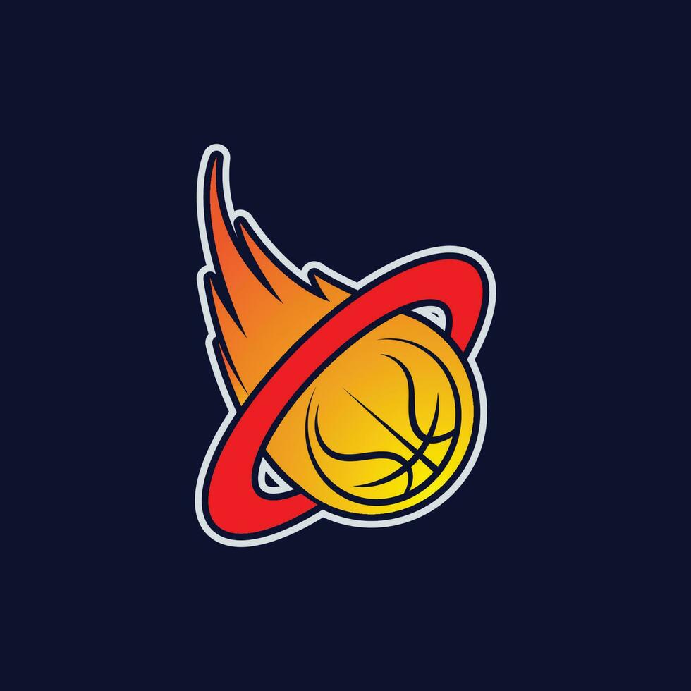 plantilla de diseño de vector de logo de baloncesto