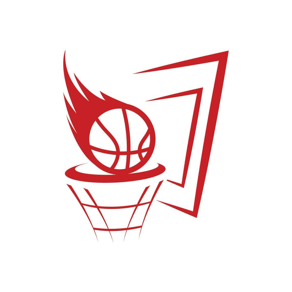 plantilla de diseño de vector de logo de baloncesto