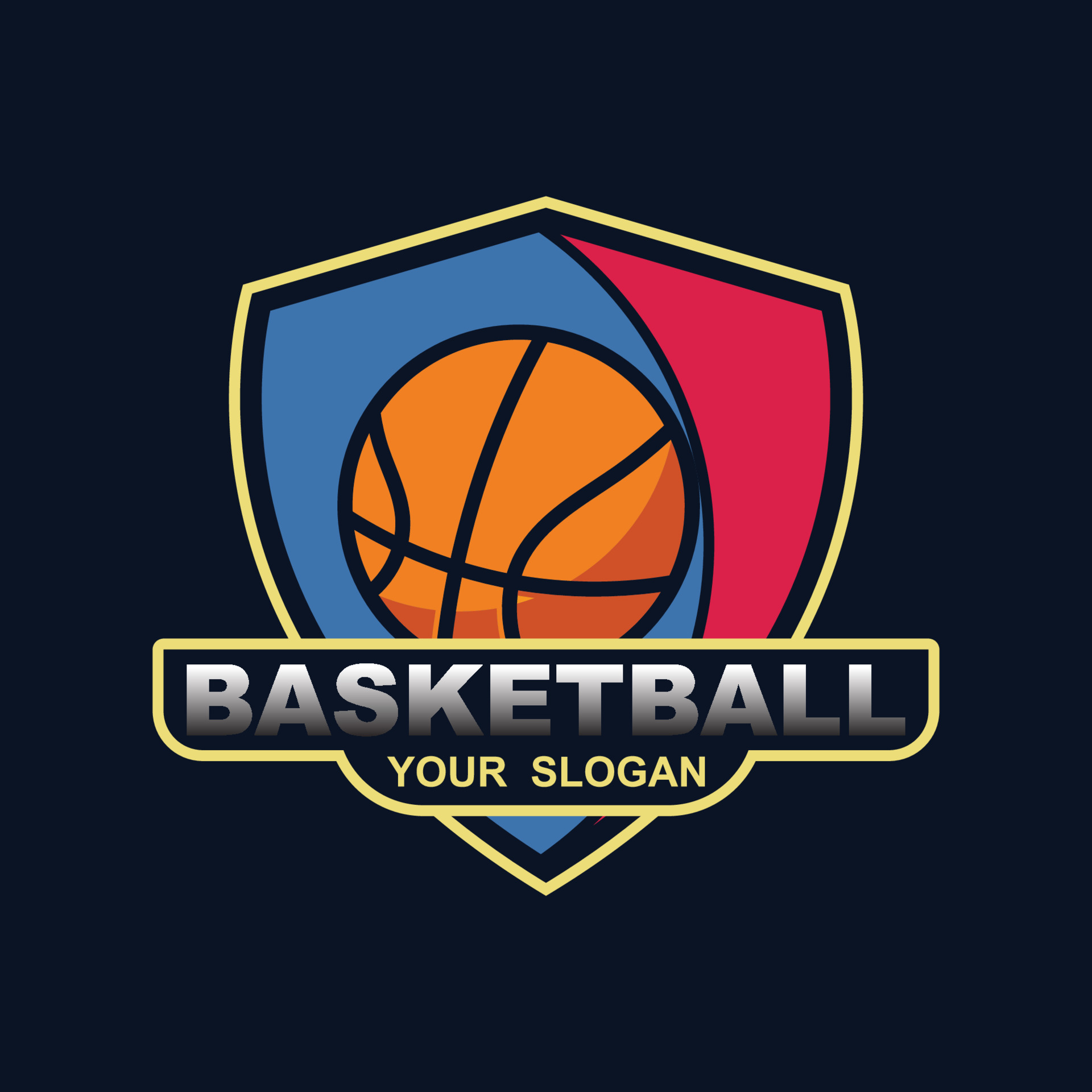 Basketball logo vector design template 24479004 Vector Art at Vecteezy