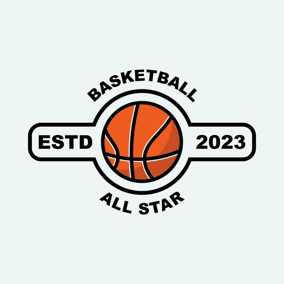 plantilla de diseño de vector de logo de baloncesto