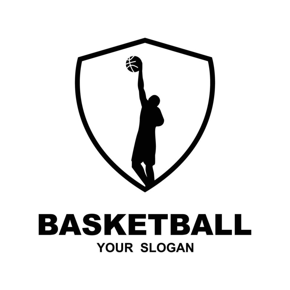 plantilla de diseño de vector de logo de baloncesto