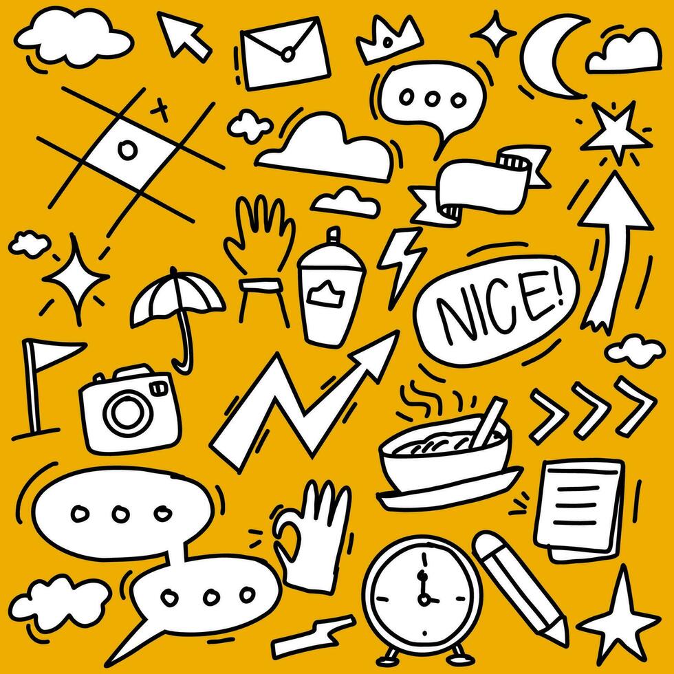 Doodle nice day hand drawn vector