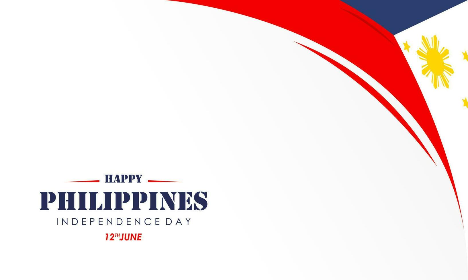 Celebrating the Philippines Independence Day Banner Background vector