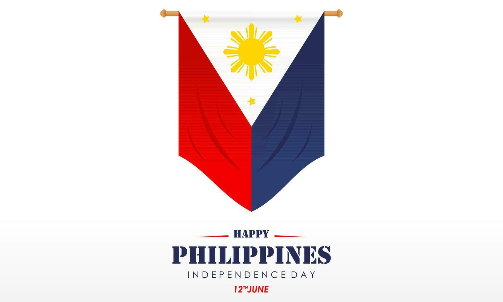 Celebrating the Philippines Independence Day Banner Background vector