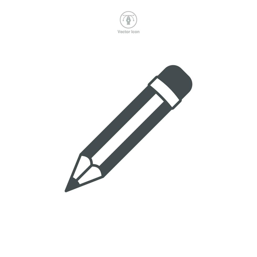 Pencil Icon symbol template for graphic and web design collection logo vector illustration