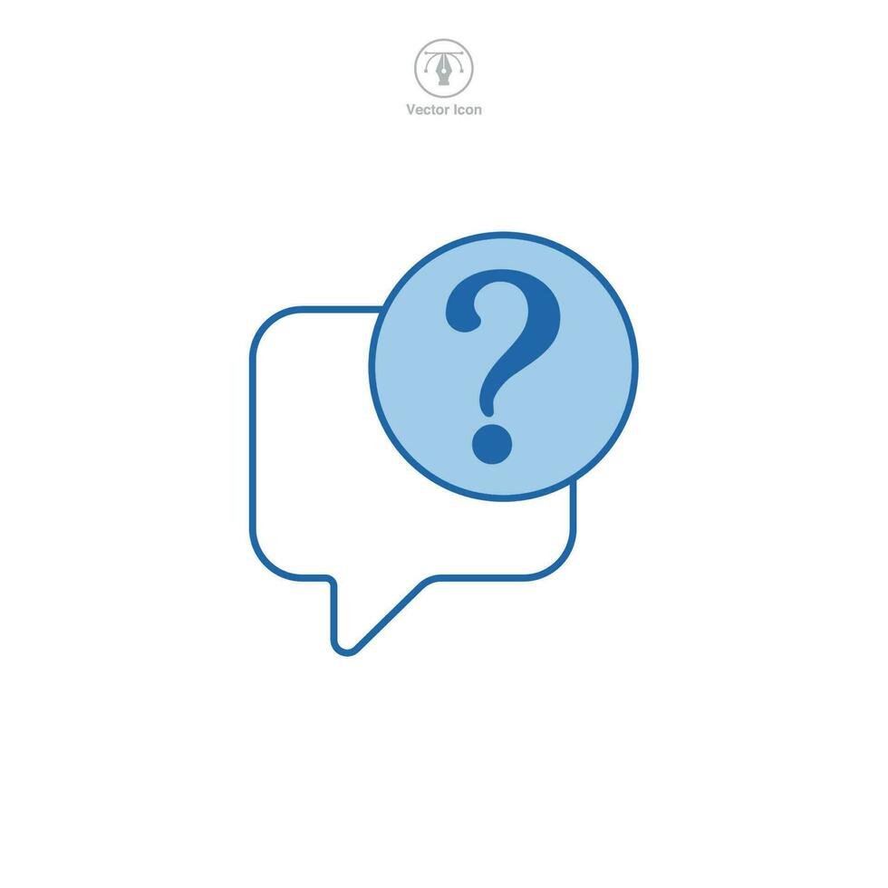 Question Mark icon symbol template for graphic and web design collection logo vector illustration