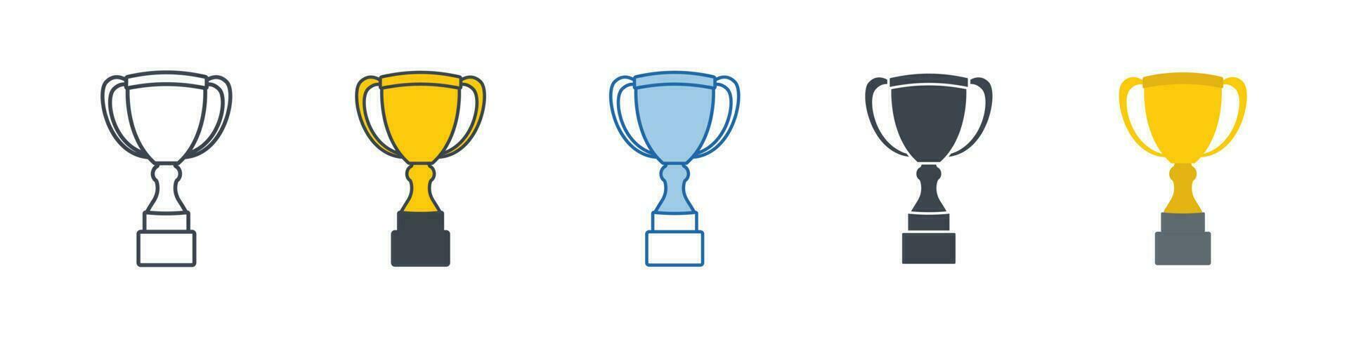 Trophy icon symbol template for graphic and web design collection logo vector illustration
