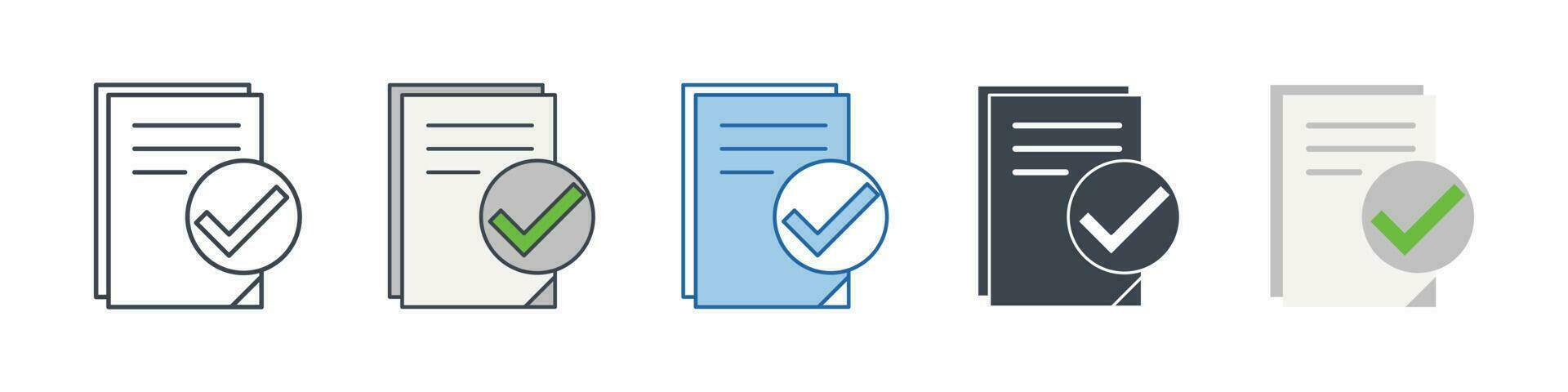 Document icon symbol template for graphic and web design collection logo vector illustration