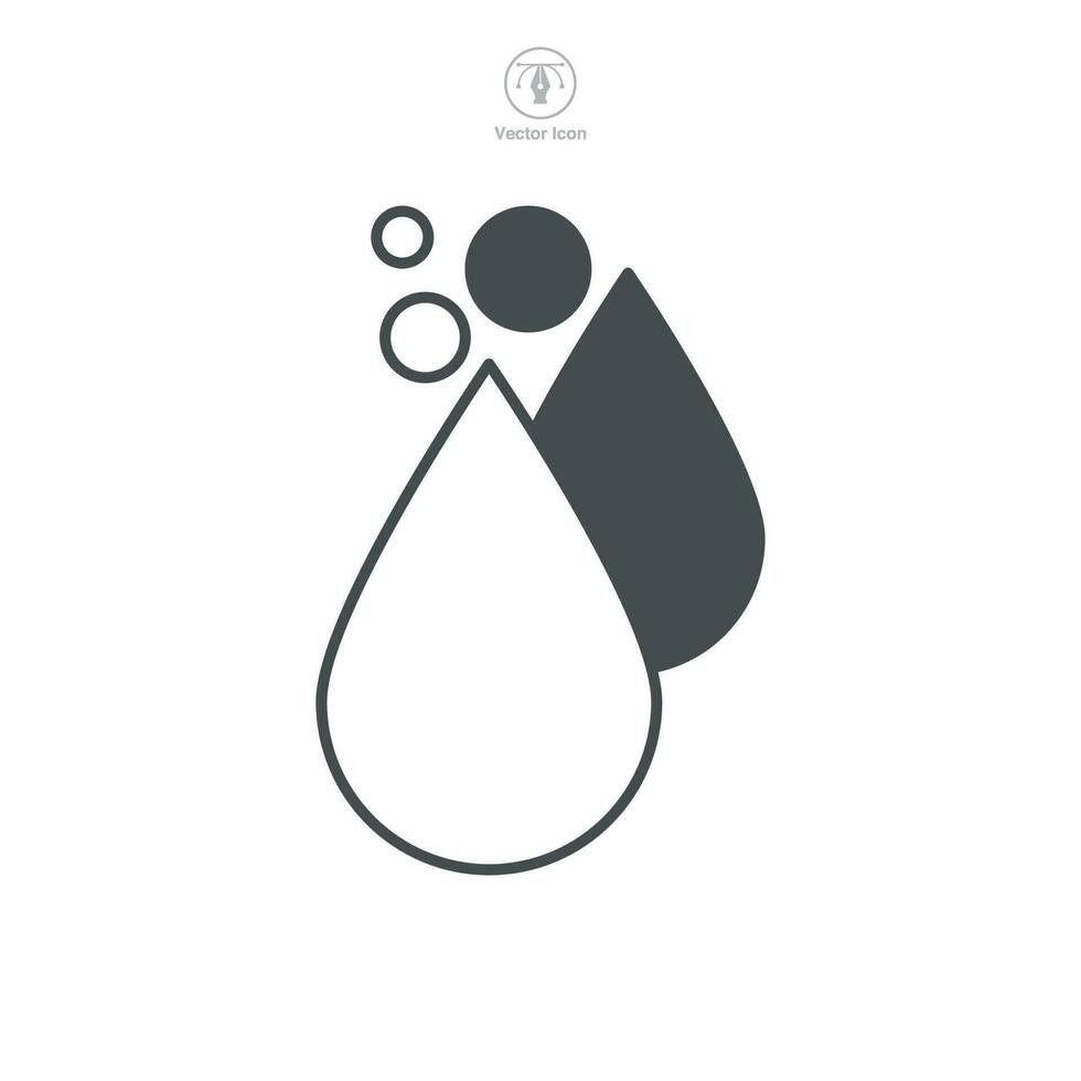 Water Droplet Icon symbol template for graphic and web design collection logo vector illustration