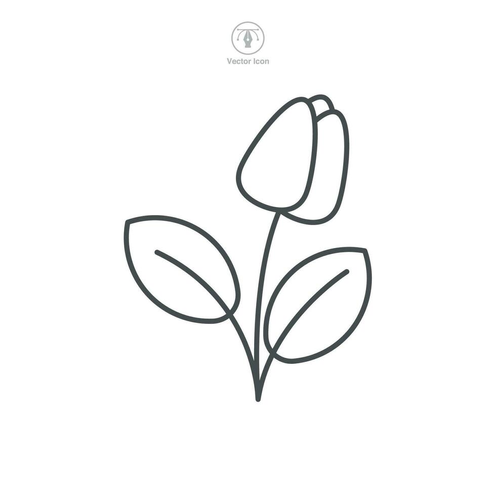 Flower Icon symbol template for graphic and web design collection logo vector illustration