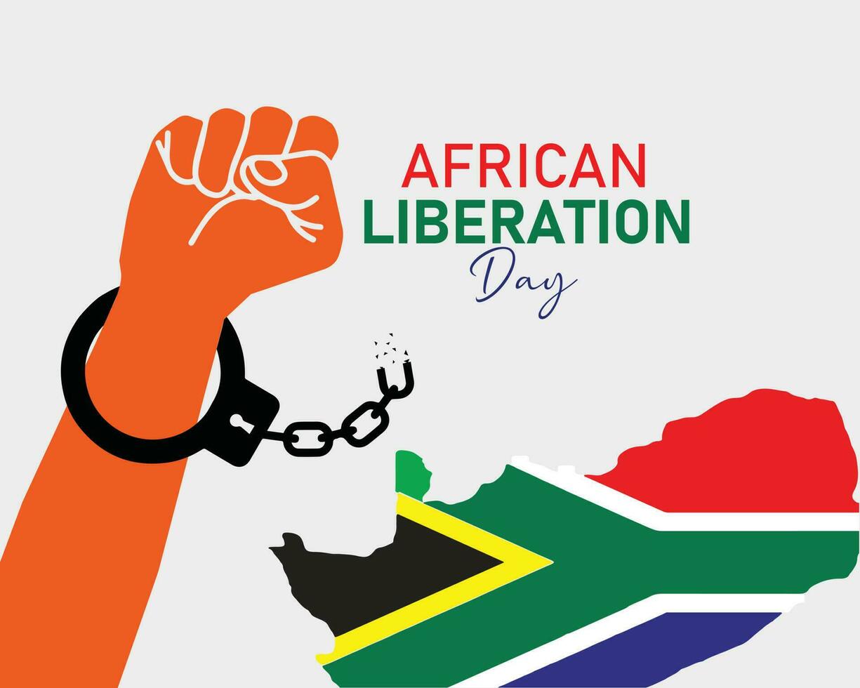 africano liberación día. mayo 25 modelo para fondo, bandera, tarjeta, póster. vector ilustración.