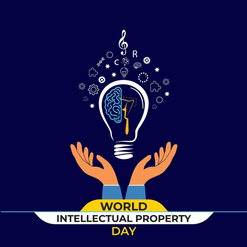 World Intellectual Property Day. Patent Rights Concept. Template for background, banner, card, poster. vector illustration.