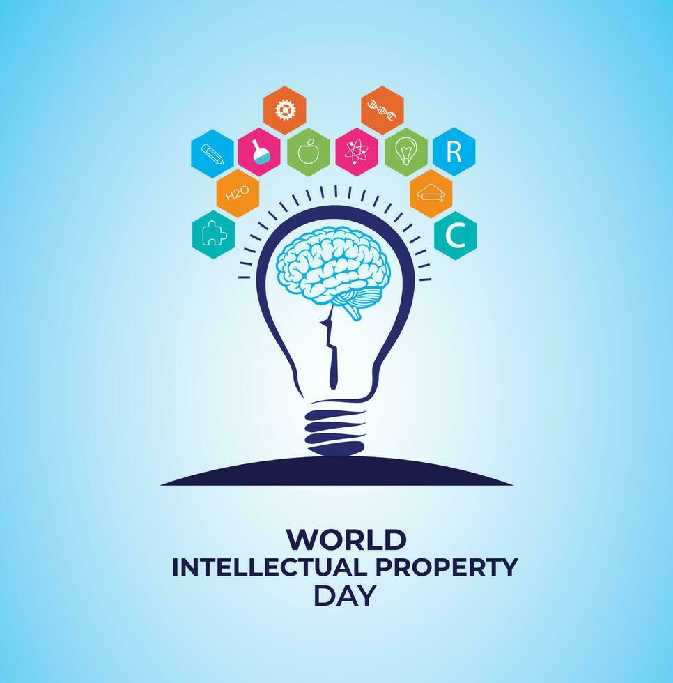 World Intellectual Property Day. Patent Rights Concept. Template for background, banner, card, poster. vector illustration.