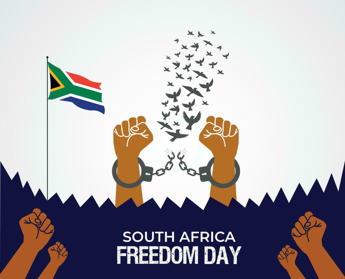 South Africa Freedom Day. 27 April. Template for background, banner, card, poster. vector illustration.