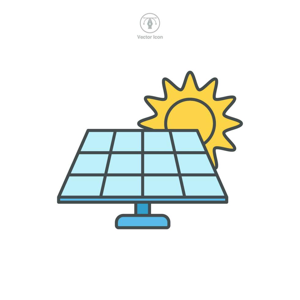Solar Panel Icon symbol template for graphic and web design collection logo vector illustration