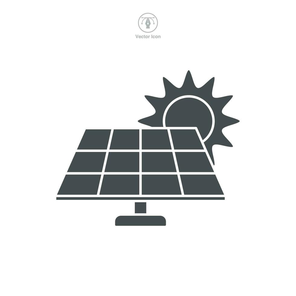 Solar Panel Icon symbol template for graphic and web design collection logo vector illustration
