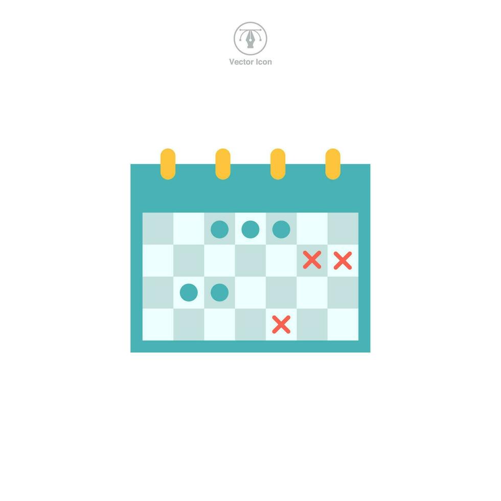 Calendar icon symbol template for graphic and web design collection logo vector illustration