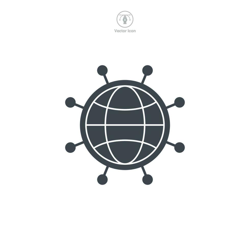 Network icon symbol template for graphic and web design collection logo vector illustration