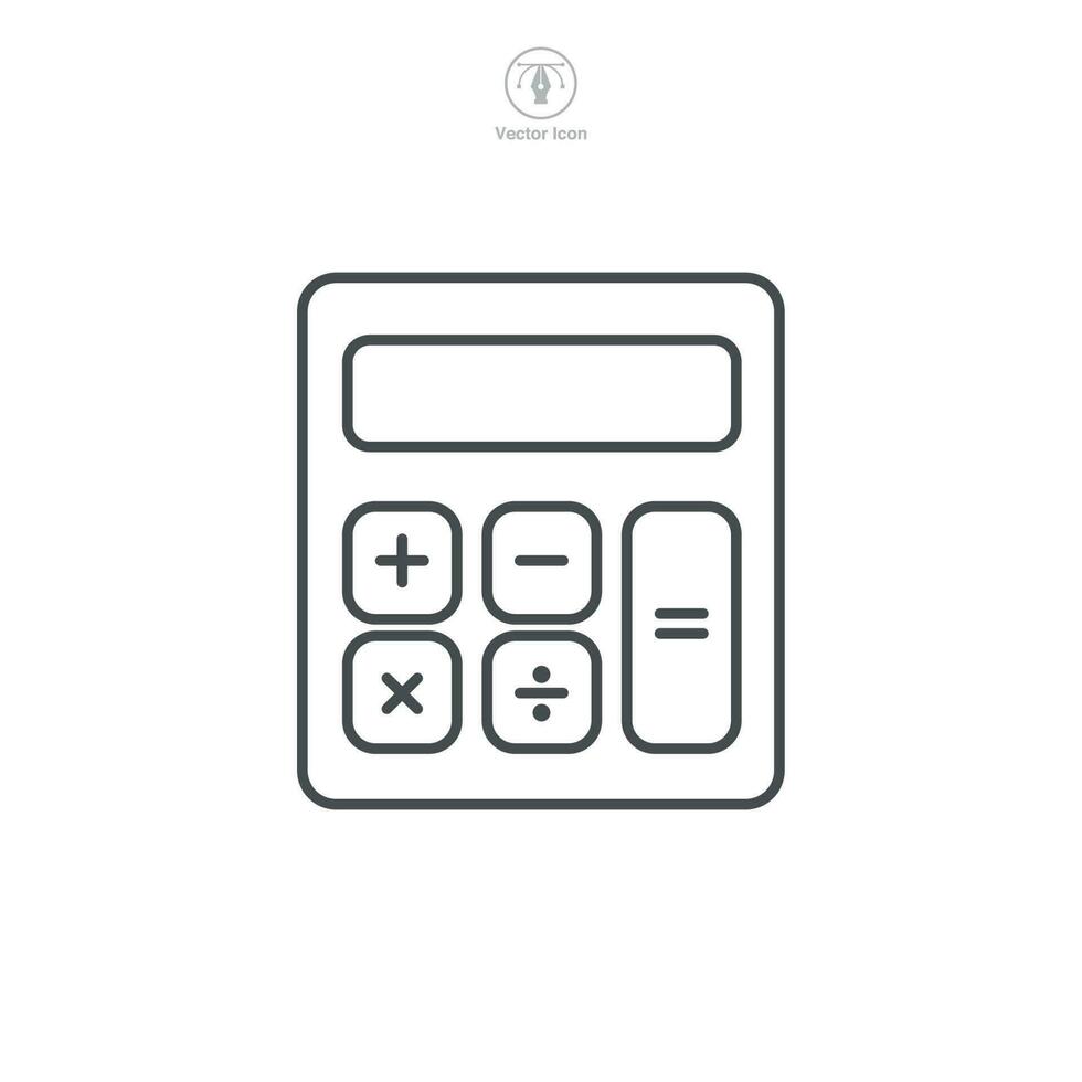 Calculator Icon symbol template for graphic and web design collection logo vector illustration