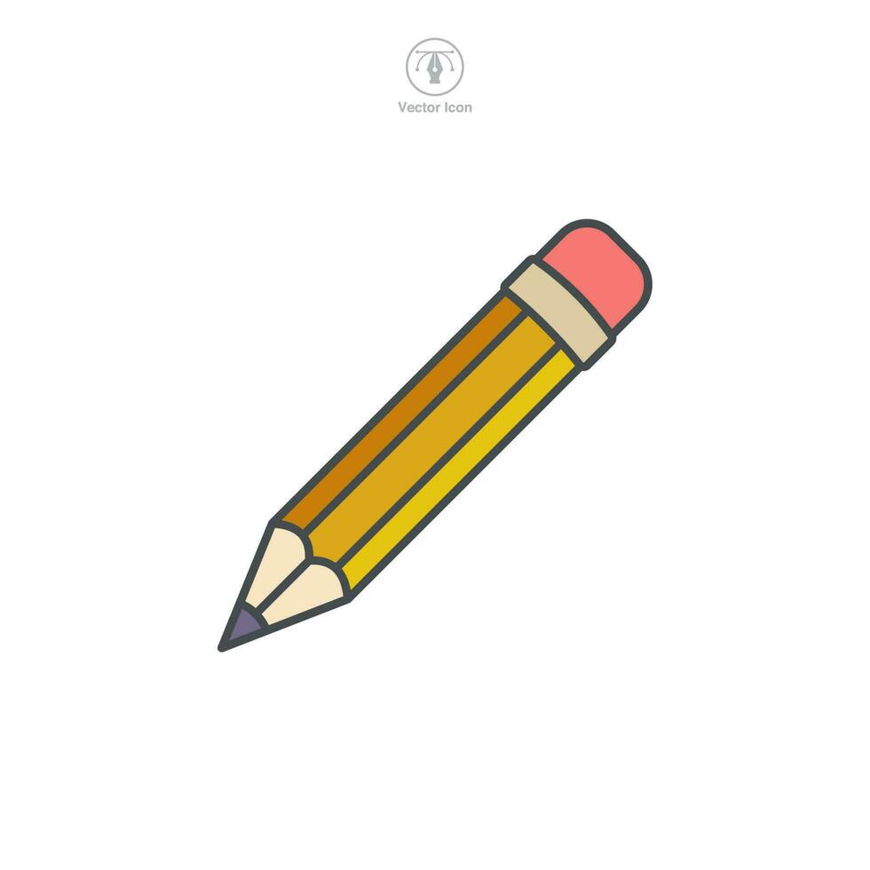 Pencil Icon symbol template for graphic and web design collection logo vector illustration